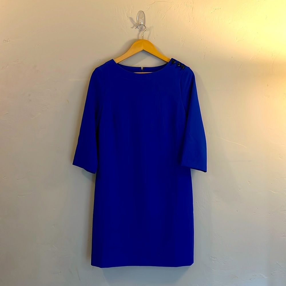Banana Republic Blue Shift Dress, Knee-Length, Size 6